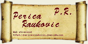 Perica Rauković vizit kartica